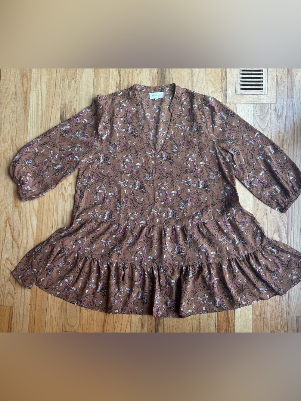Melloday Floral V-Neck Tunic